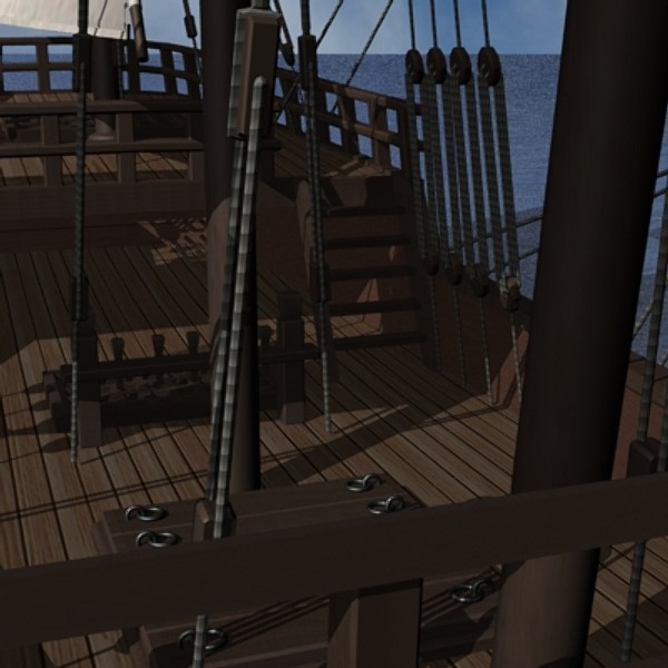 obj caravel pinta santa clara - Caravel Pinta by mostlysquare