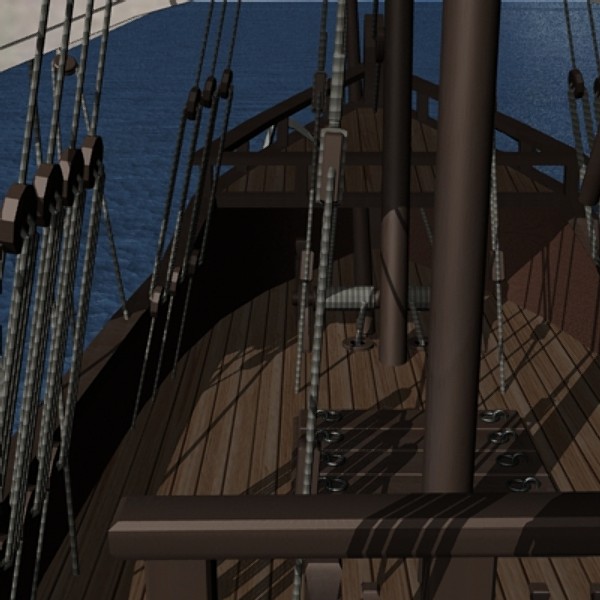 obj caravel pinta santa clara - Caravel Pinta by mostlysquare