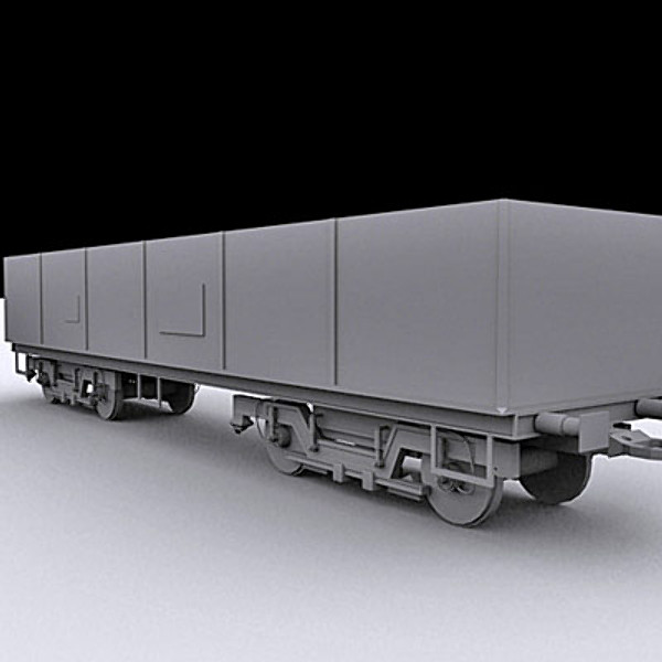 maya cargo wagon car - Cargo Wagon I 3ds by QLEE