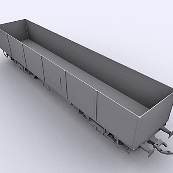maya cargo wagon car - Cargo Wagon I 3ds by QLEE