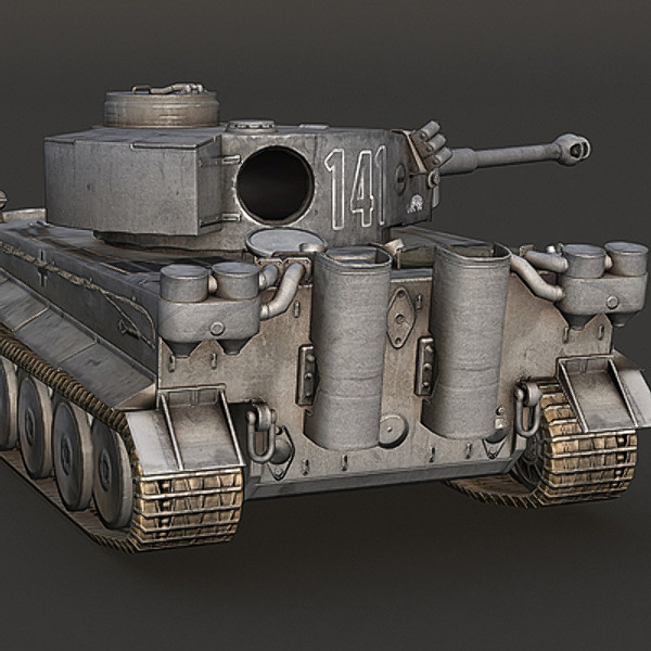 next-gen german tank modeled 3d model - WWII Tiger tank grey color - next-gen model... by Sunnncho