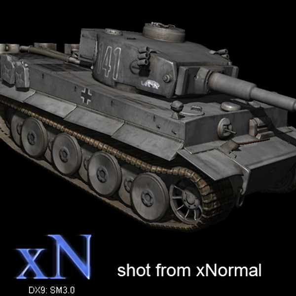 next-gen german tank modeled 3d model - WWII Tiger tank grey color - next-gen model... by Sunnncho