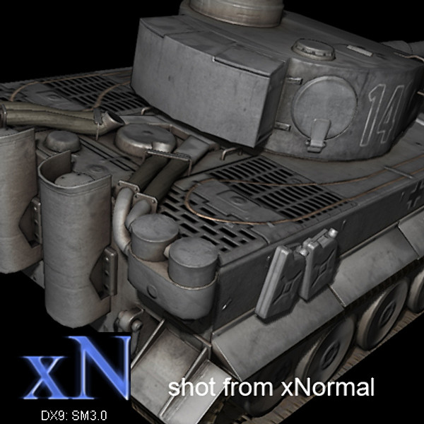 next-gen german tank modeled 3d model - WWII Tiger tank grey color - next-gen model... by Sunnncho
