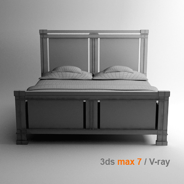 frank lloyd 3d model - Bed by lajhar
