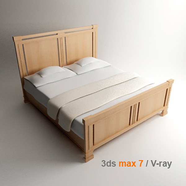 frank lloyd 3d model - Bed by lajhar