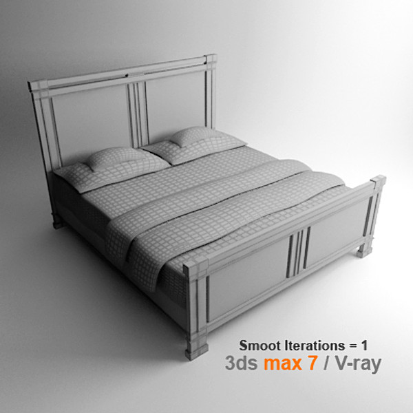 frank lloyd 3d model - Bed by lajhar