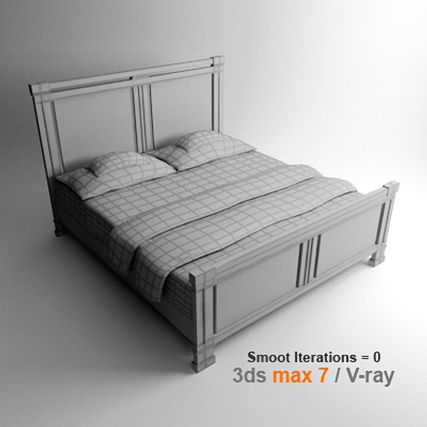 frank lloyd 3d model - Bed by lajhar