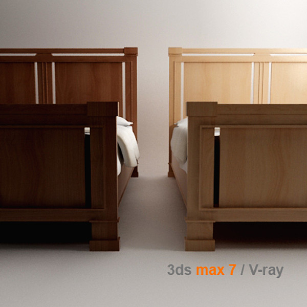frank lloyd 3d model - Bed by lajhar