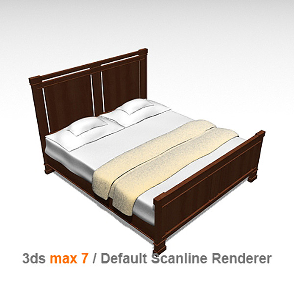 frank lloyd 3d model - Bed by lajhar