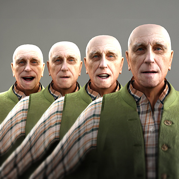 axyz characters human 3d model - CWom0028-Tp by axyzdesign
