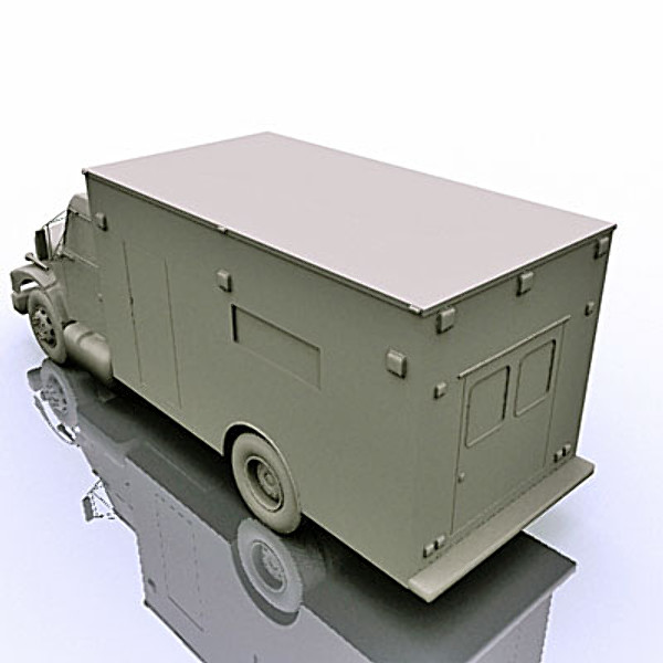 3d fire-rescue truck model - Fire-Rescue truck by QLEE