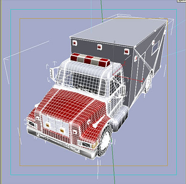 3d fire-rescue truck model - Fire-Rescue truck by QLEE
