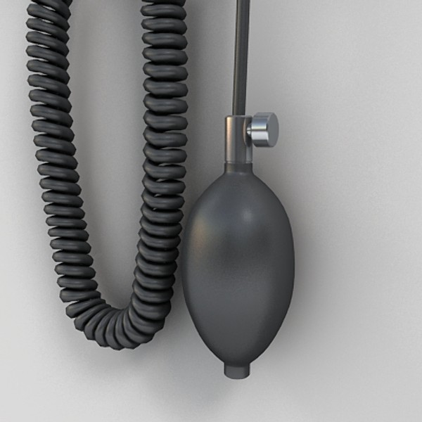 blood pressure wall mount 3d model - blood pressure wall mount by monkeyodoom