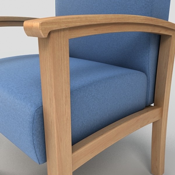 visitors chair 3ds - visitors chair by monkeyodoom