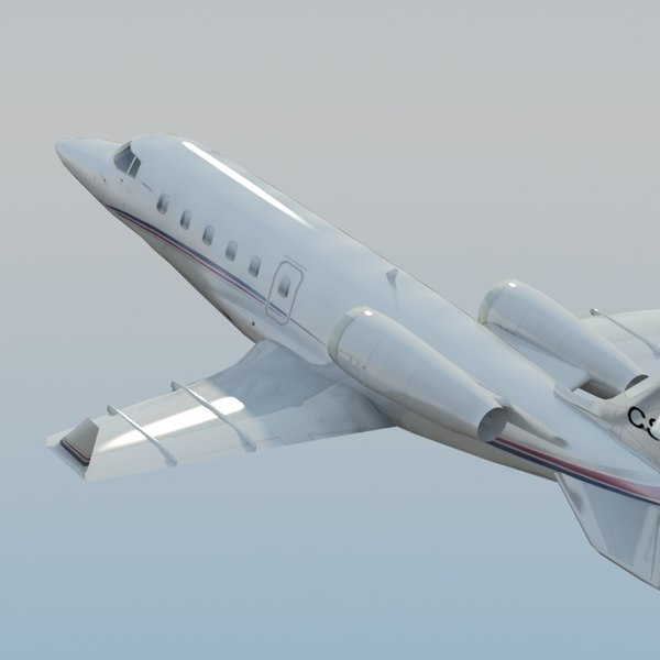 learjet60 jet learjet 60 3d model - LearJet 60 White by ES3DStudios