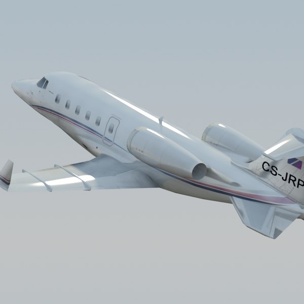 learjet60 jet learjet 60 3d model - LearJet 60 White by ES3DStudios