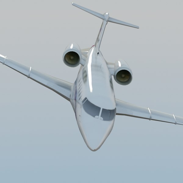learjet60 jet learjet 60 3d model - LearJet 60 White by ES3DStudios