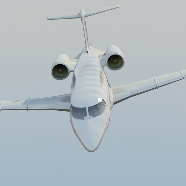 learjet60 jet learjet 60 3d model - LearJet 60 White by ES3DStudios