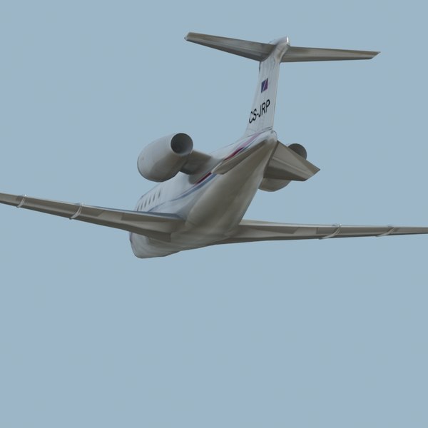 learjet60 jet learjet 60 3d model - LearJet 60 White by ES3DStudios