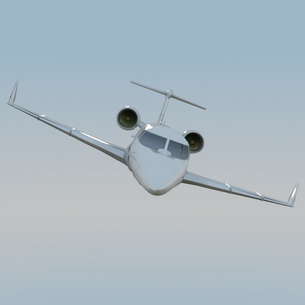 learjet60 jet learjet 60 3d model - LearJet 60 White by ES3DStudios