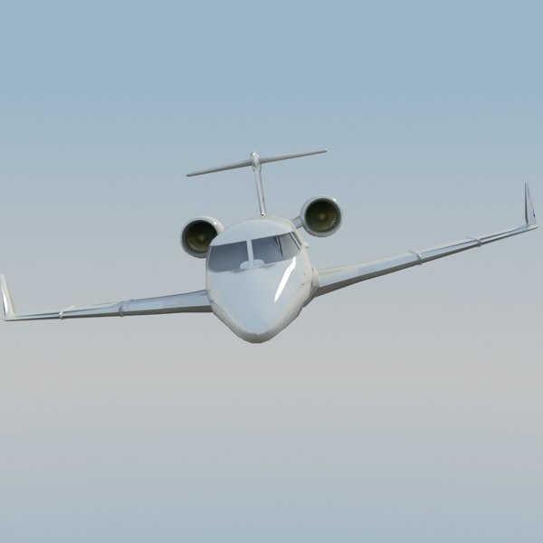 learjet60 jet learjet 60 3d model - LearJet 60 White by ES3DStudios