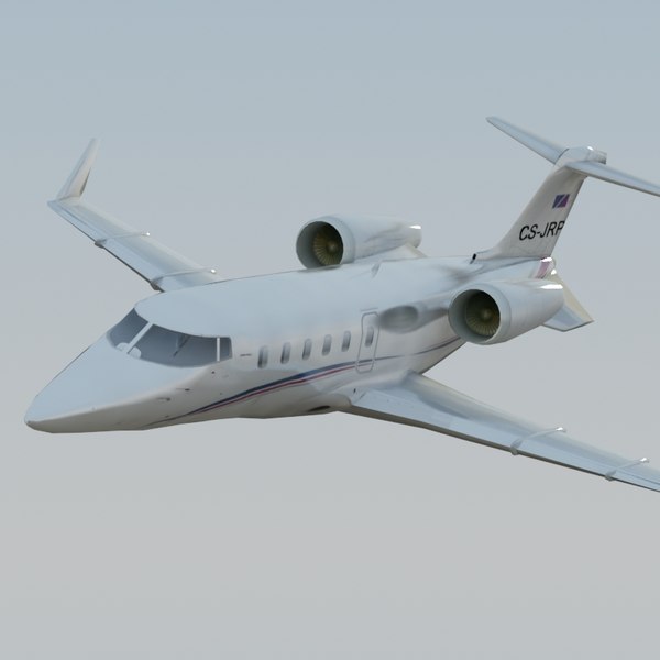 learjet60 jet learjet 60 3d model - LearJet 60 White by ES3DStudios