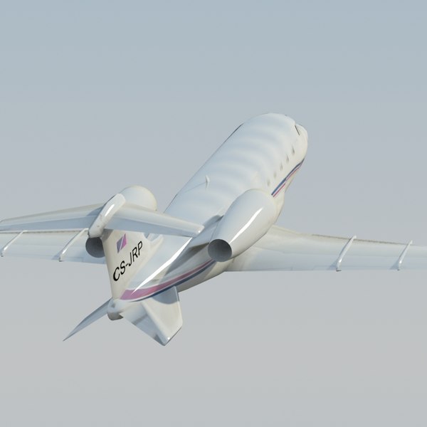 learjet60 jet learjet 60 3d model - LearJet 60 White by ES3DStudios