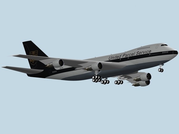 b 747-200 f ups 3d model - Boeing 747-200 F UPS by PedroFaut