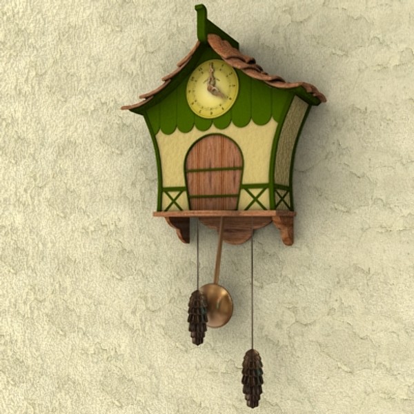 max cartoon coucoo clock - Cuckoo Clock by Jessup3D