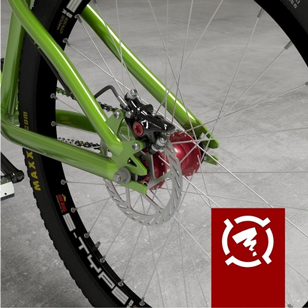 3d zigzag street-dirt bicycle hi-poly - Zigzag street-dirt bicycle hi-poly model by Zigzain