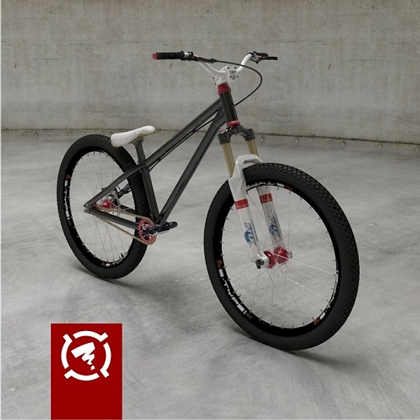 3d zigzag street-dirt bicycle hi-poly - Zigzag street-dirt bicycle hi-poly model by Zigzain