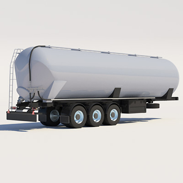 3d tipping trailer silo model - Tipping Trailer Silo by ArqArt3D