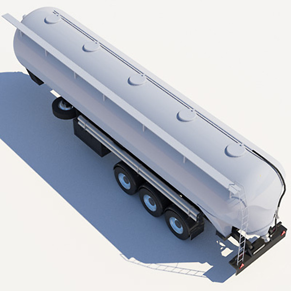 3d tipping trailer silo model - Tipping Trailer Silo by ArqArt3D