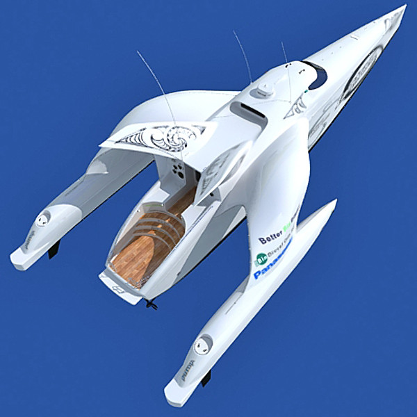 3ds max earthrace boat submarine - Earthrace Boat by Gandoza