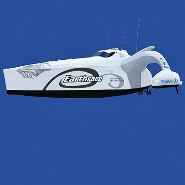 3ds max earthrace boat submarine - Earthrace Boat by Gandoza