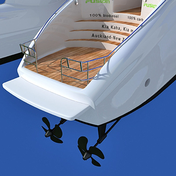 3ds max earthrace boat submarine - Earthrace Boat by Gandoza