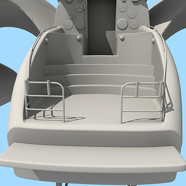 3ds max earthrace boat submarine - Earthrace Boat by Gandoza