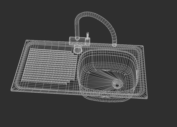sink tap 02 3d x - Sink+Tap_02 by PolygonFly
