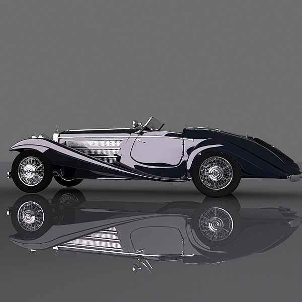 maya mercedes-benz k540 special roadster - Mercedes-Benz K540 Special Roadster by 3depix