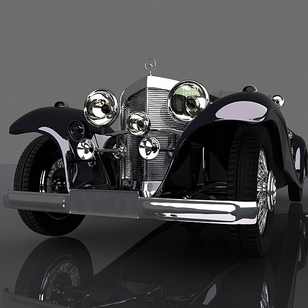 maya mercedes-benz k540 special roadster - Mercedes-Benz K540 Special Roadster by 3depix