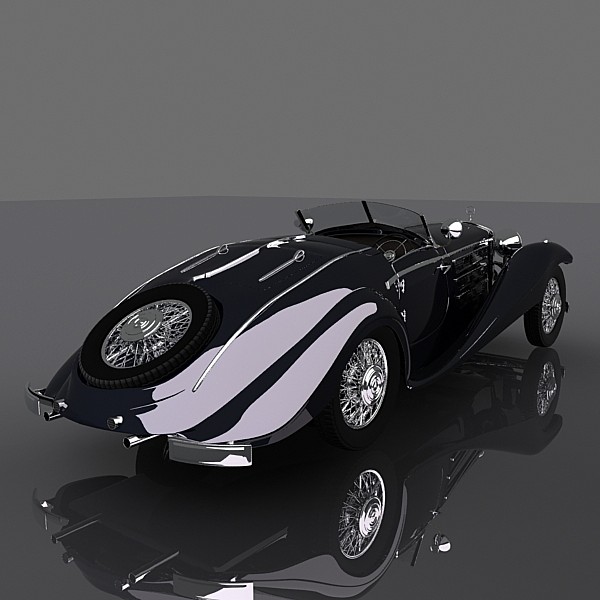 maya mercedes-benz k540 special roadster - Mercedes-Benz K540 Special Roadster by 3depix