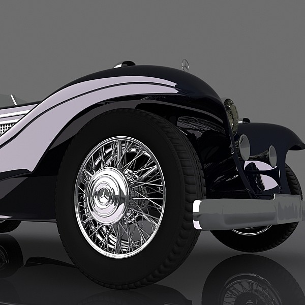 maya mercedes-benz k540 special roadster - Mercedes-Benz K540 Special Roadster by 3depix