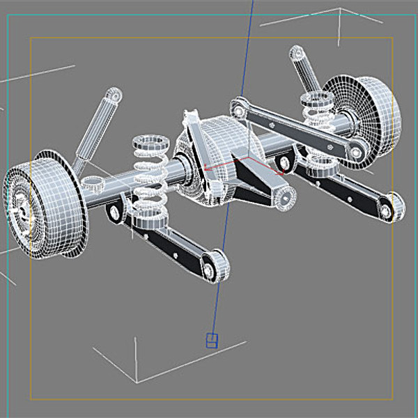 3dsmax rear axle classic - Rear Axle Classic by QLEE