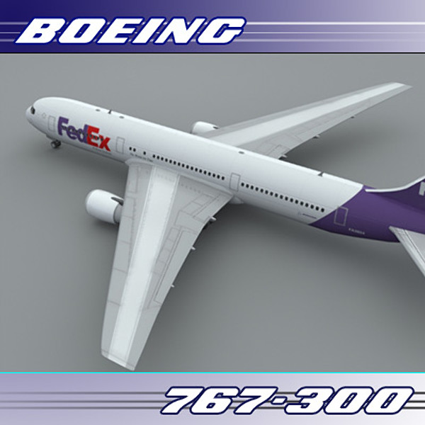 767 767-300 freight 3d 3ds - 767-300 (Freight)... by PerspectX