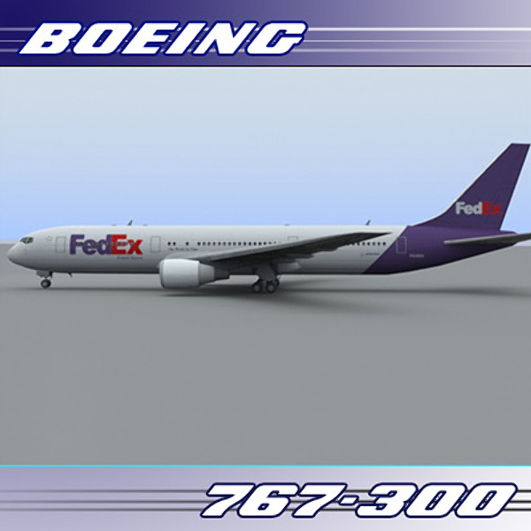 767 767-300 freight 3d 3ds - 767-300 (Freight)... by PerspectX