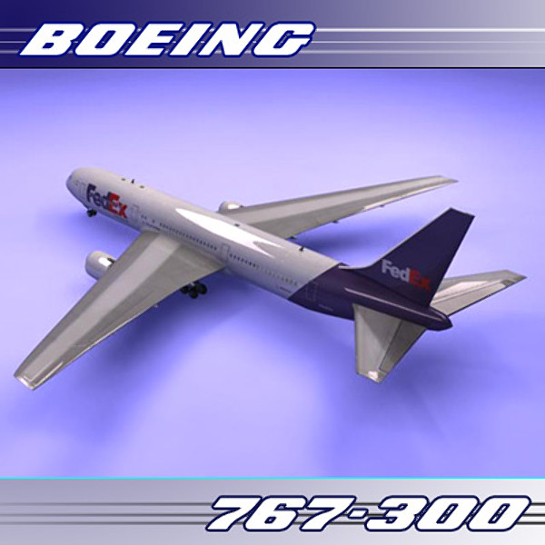 767 767-300 freight 3d 3ds - 767-300 (Freight)... by PerspectX