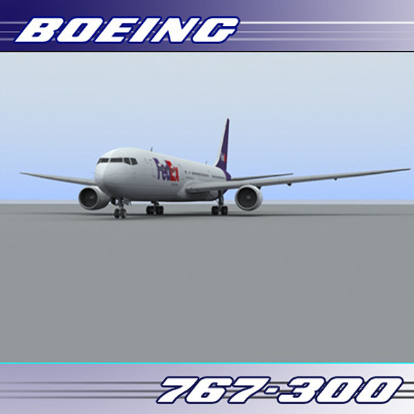 767 767-300 freight 3d 3ds - 767-300 (Freight)... by PerspectX