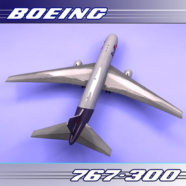767 767-300 freight 3d 3ds - 767-300 (Freight)... by PerspectX