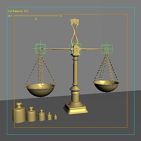golden balancing 3d model - Golden Balance by shank3d