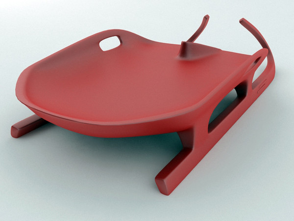 3d model luge sled - Luge Sled... by Tornado Studio